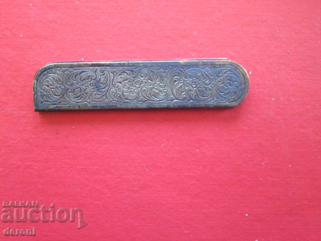 Old German Kelpie comb with bronze case - 5 Old German Kelpie comb with bronze case - 5