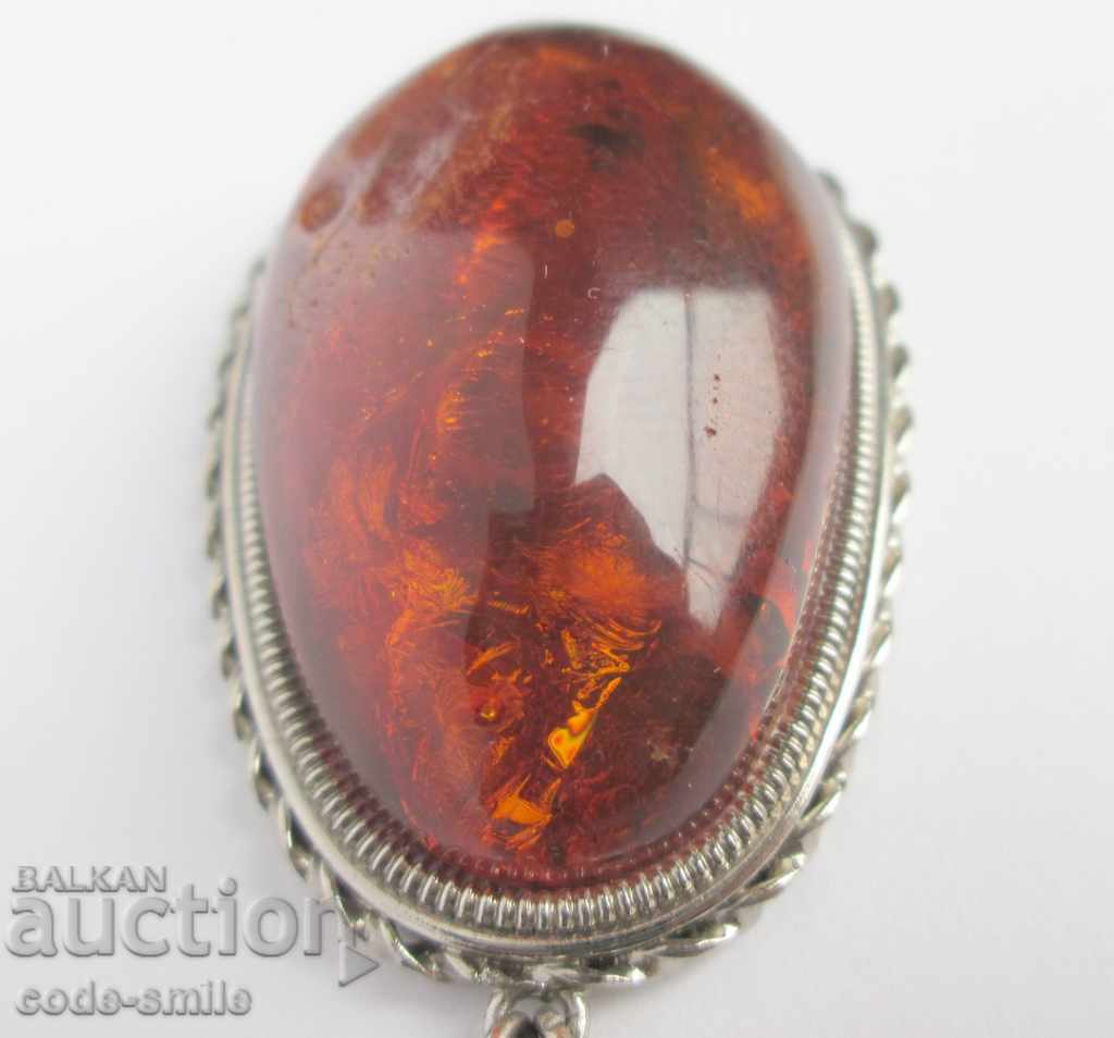 Necklace necklace medallion natural unprocessed amber USSR - 6 Necklace necklace medallion natural unprocessed amber USSR - 6
