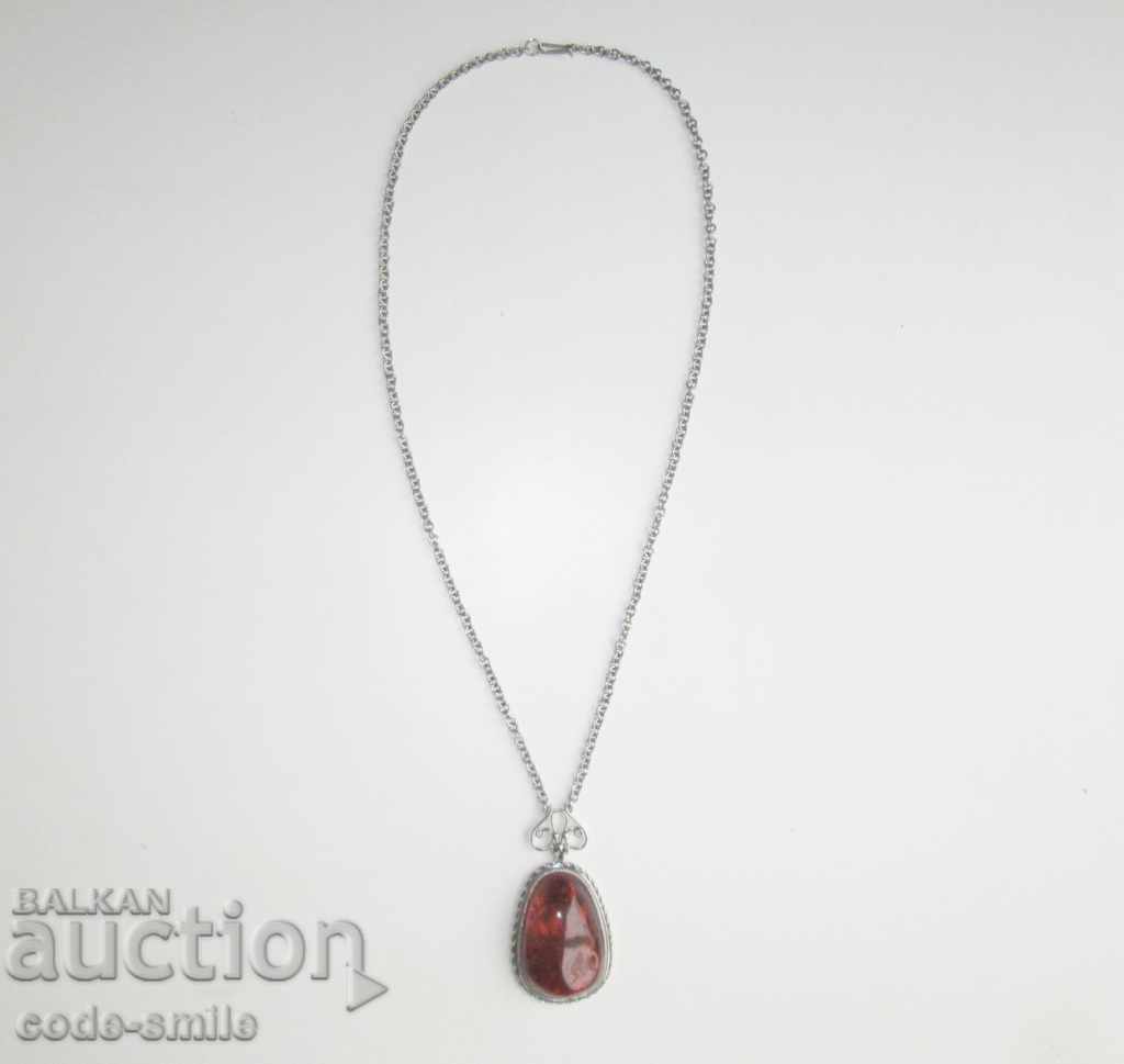 Necklace necklace medallion natural unprocessed amber USSR