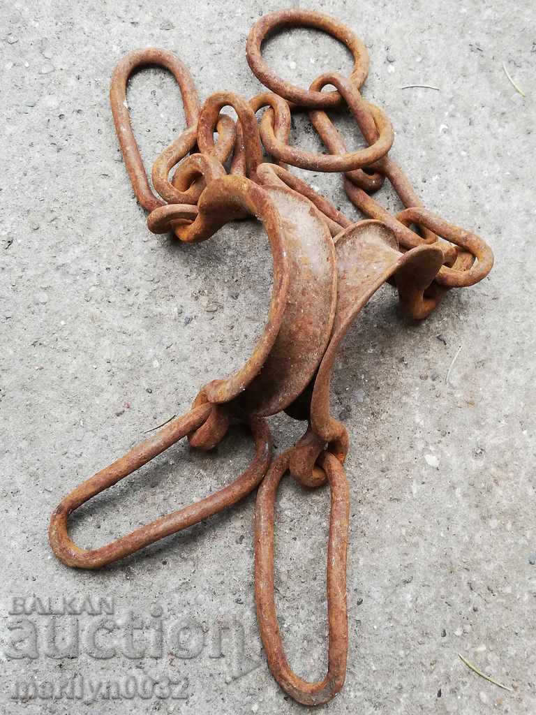 Shackles, fetters, shackles, handcuffs, chain, wrought iron with price 45.00 BGN | € 23.01