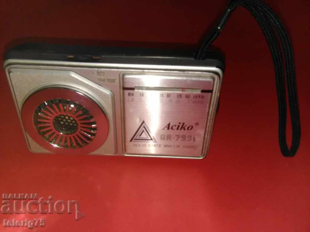 Колекционерско Старо Ретро Портативно Радио'ACIKO' AR-793L с цена 20.00 лв. | € 10.23 Колекционерско Старо Ретро Портативно Радио'ACIKO' AR-793L с цена 20.00 лв. | € 10.23