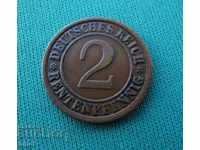 Germania 2 Rentenpfenning 1923 O monedă rară din Berlin