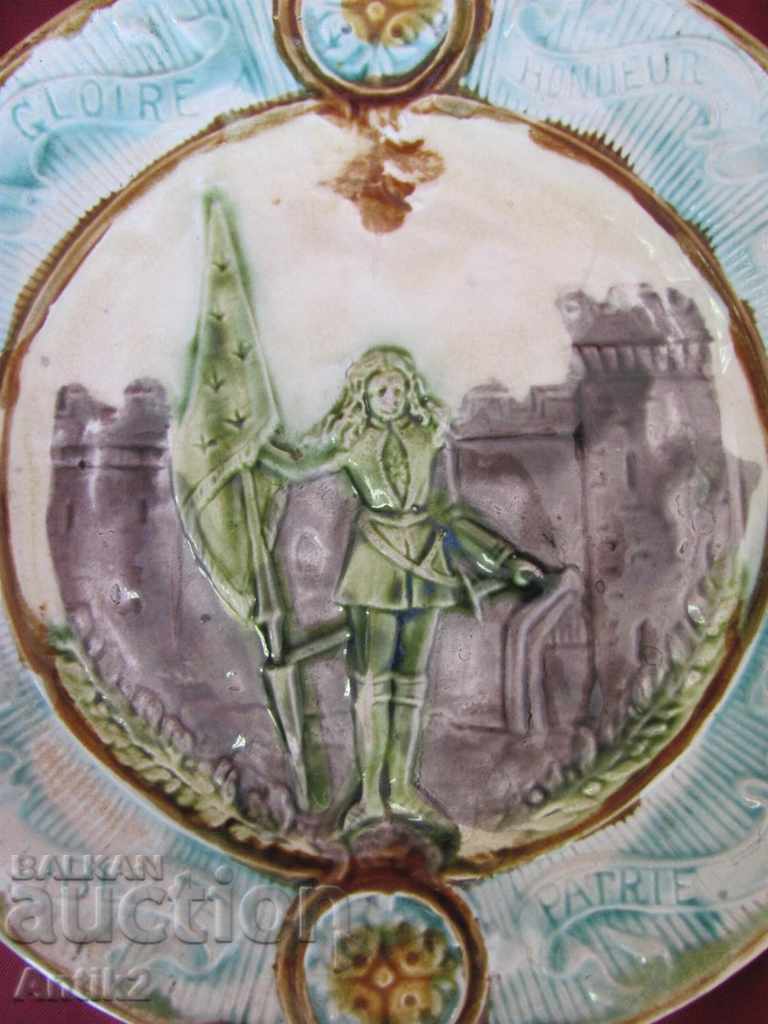 Auction 19th century Porcelain Original Plate Auction 19th century Porcelain Original Plate