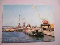 Old postcard - Dnieper - port