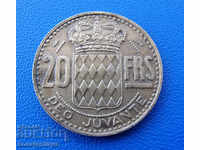 Monaco 20 Franca 1950 Rare