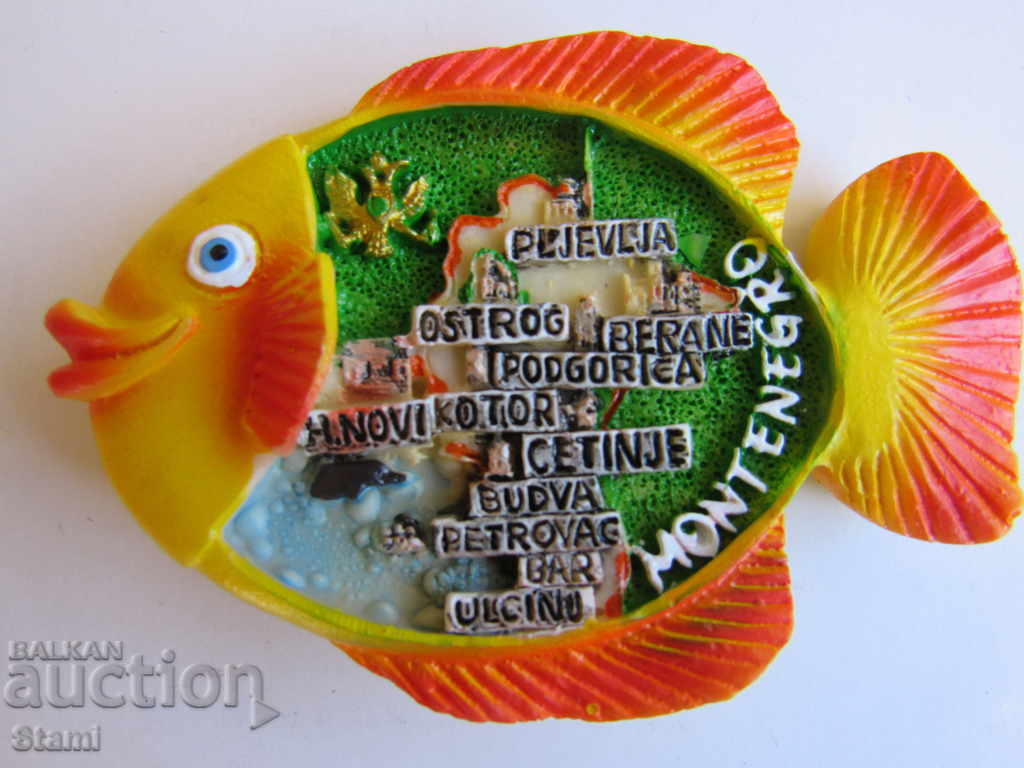 Authentic ceramic 3D magnet from Montenegro, series-56 with price 8.20 BGN | € 4.19