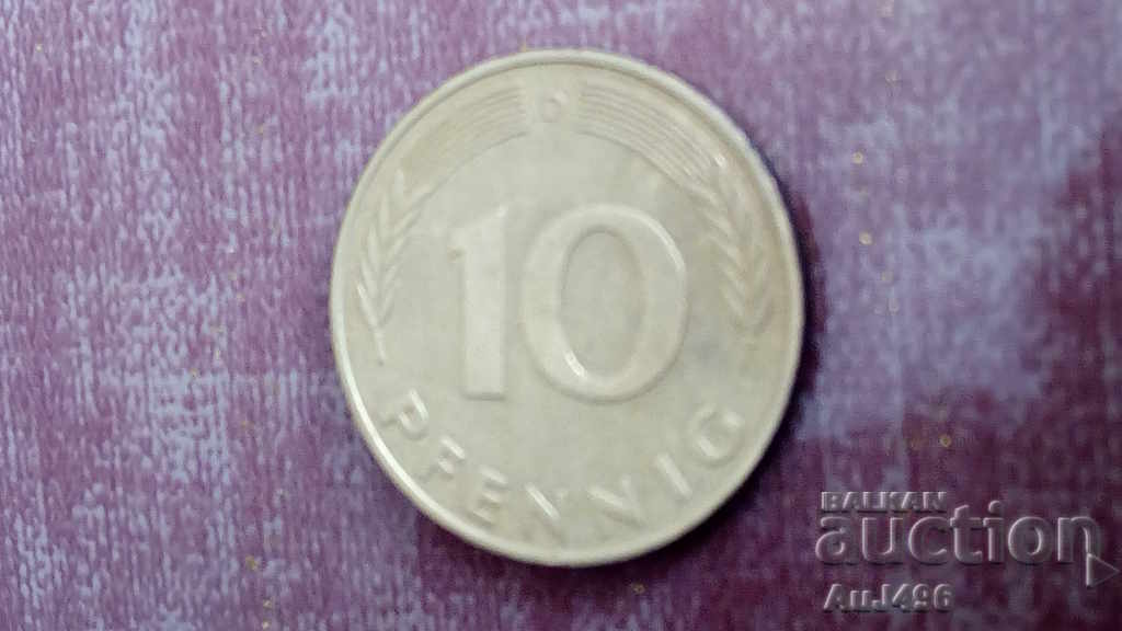 Auction 10 PFENNING 1977 (XF) * Auction 10 PFENNING 1977 (XF) *