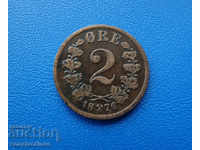 Norway 2 Оре 1876 Rare