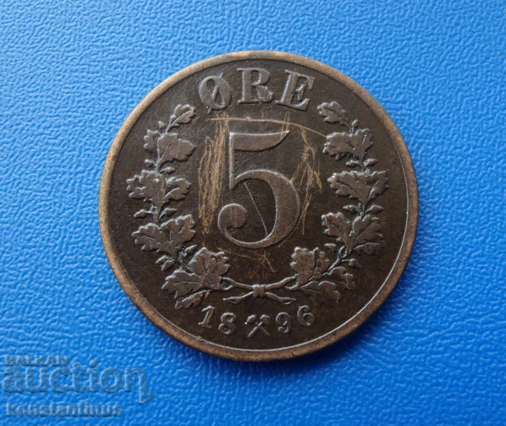Norvegia 5 Pole 1896 Rare cu preț € 5.11 | 9.99 BGN