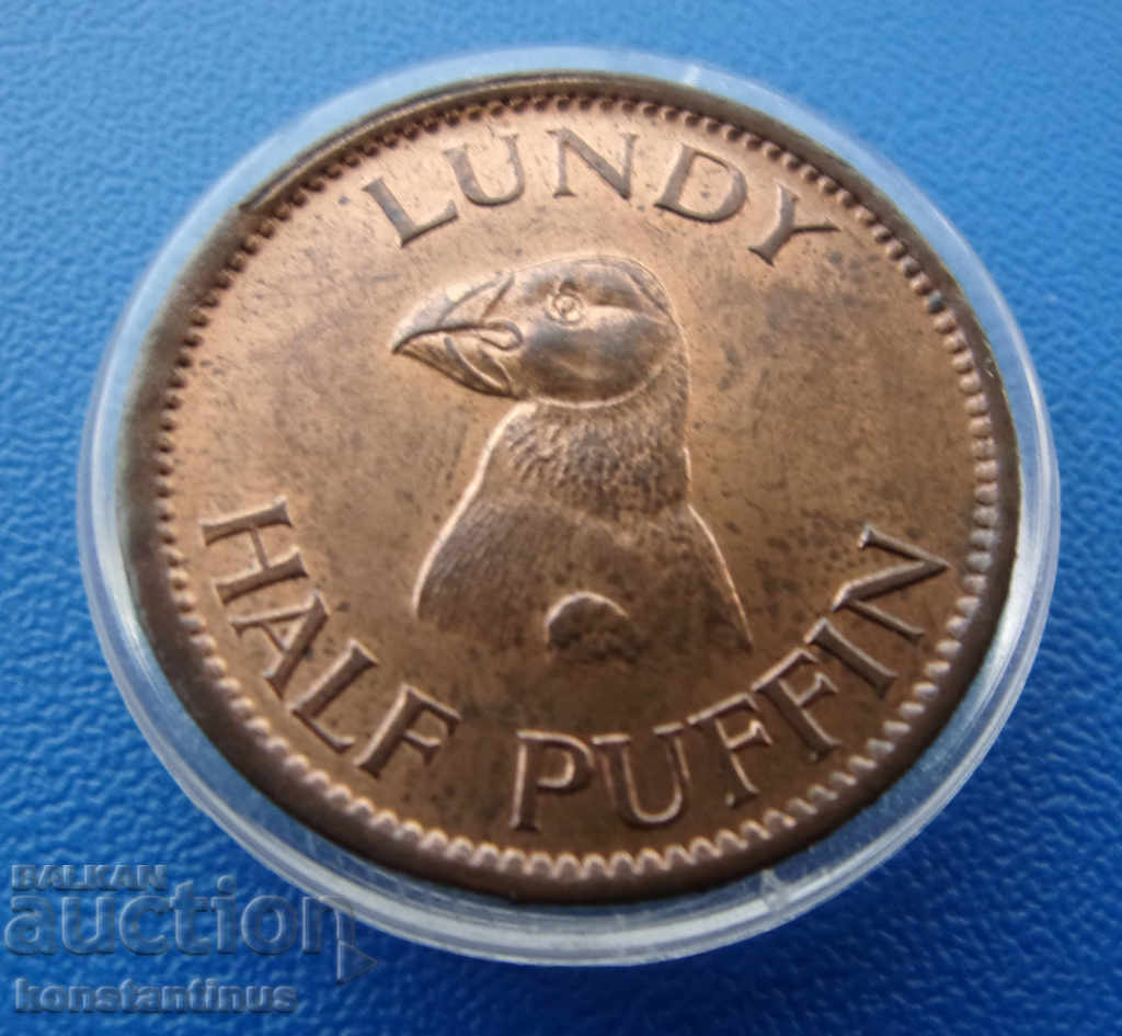 Νήσος Lundi ½ Puffin 1929 UNC Πολύ σπάνια