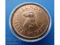 Νήσος Lundi ½ Puffin 1929 UNC Πολύ σπάνια