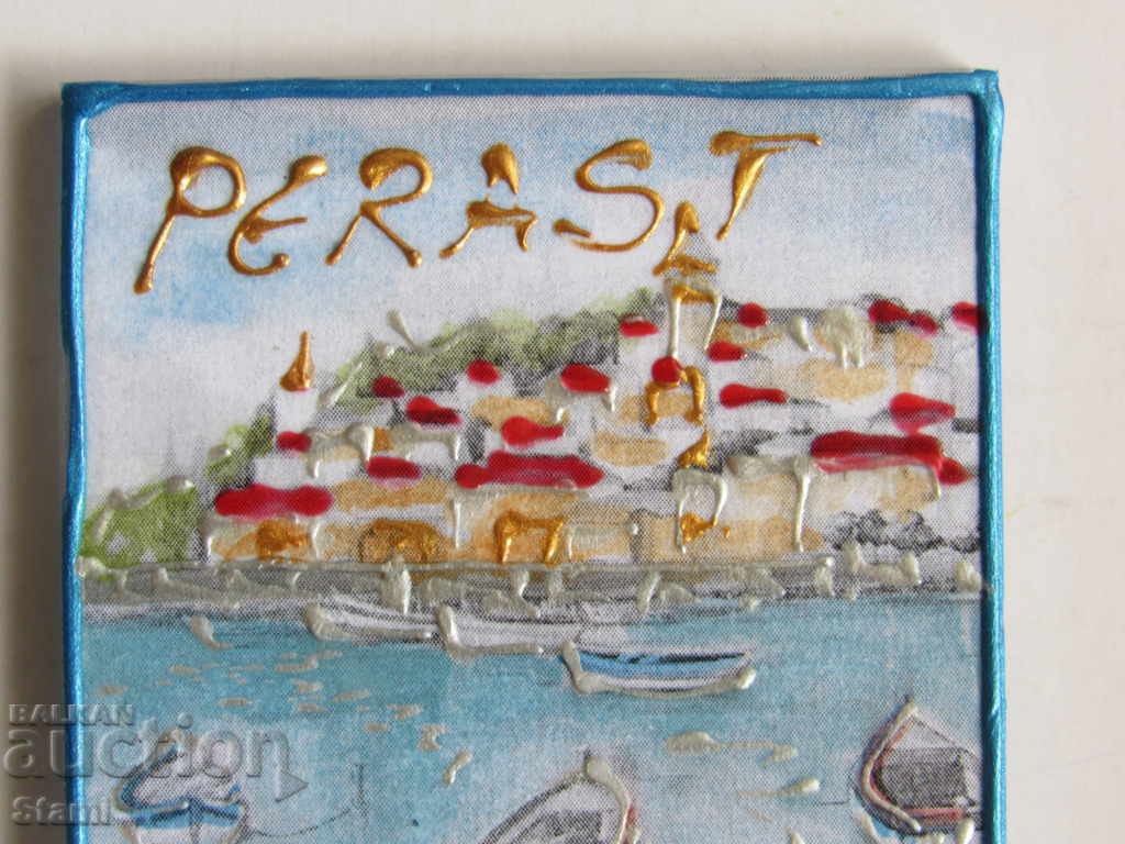 Authentic hand-painted magnet from Montenegro, series-45 with price 12.20 BGN | € 6.24 Authentic hand-painted magnet from Montenegro, series-45 with price 12.20 BGN | € 6.24