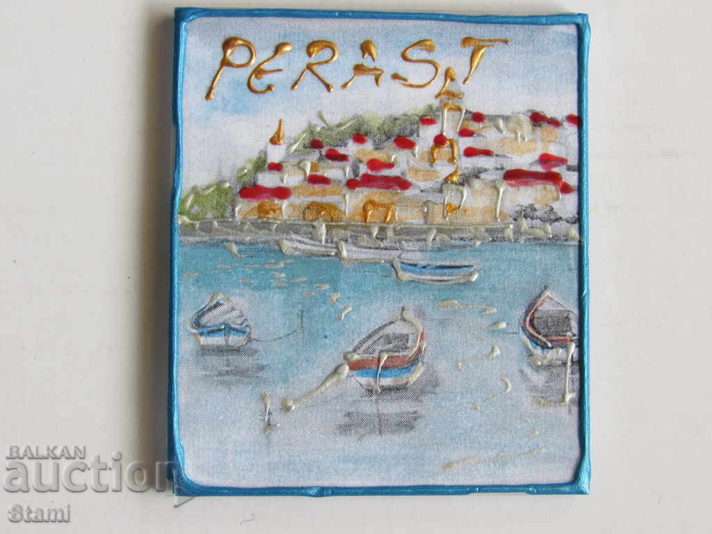 Auction Authentic hand-painted magnet from Montenegro, series-45 Auction Authentic hand-painted magnet from Montenegro, series-45