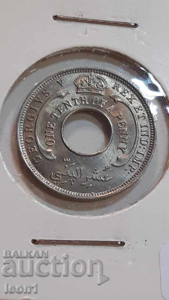 1/10 penny 1934 British West Africa