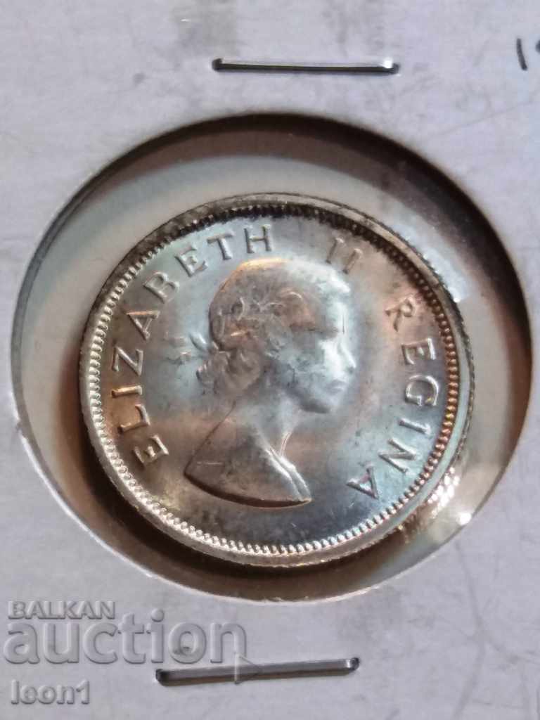 6 pence 1953 South Africa with price 45.00 BGN | € 23.01