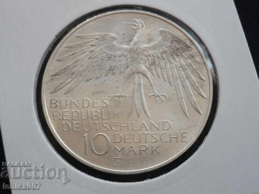 Livrarea Germania 1972 - 10 mărci ''München '72 - Stadion'' (F) (Ag)