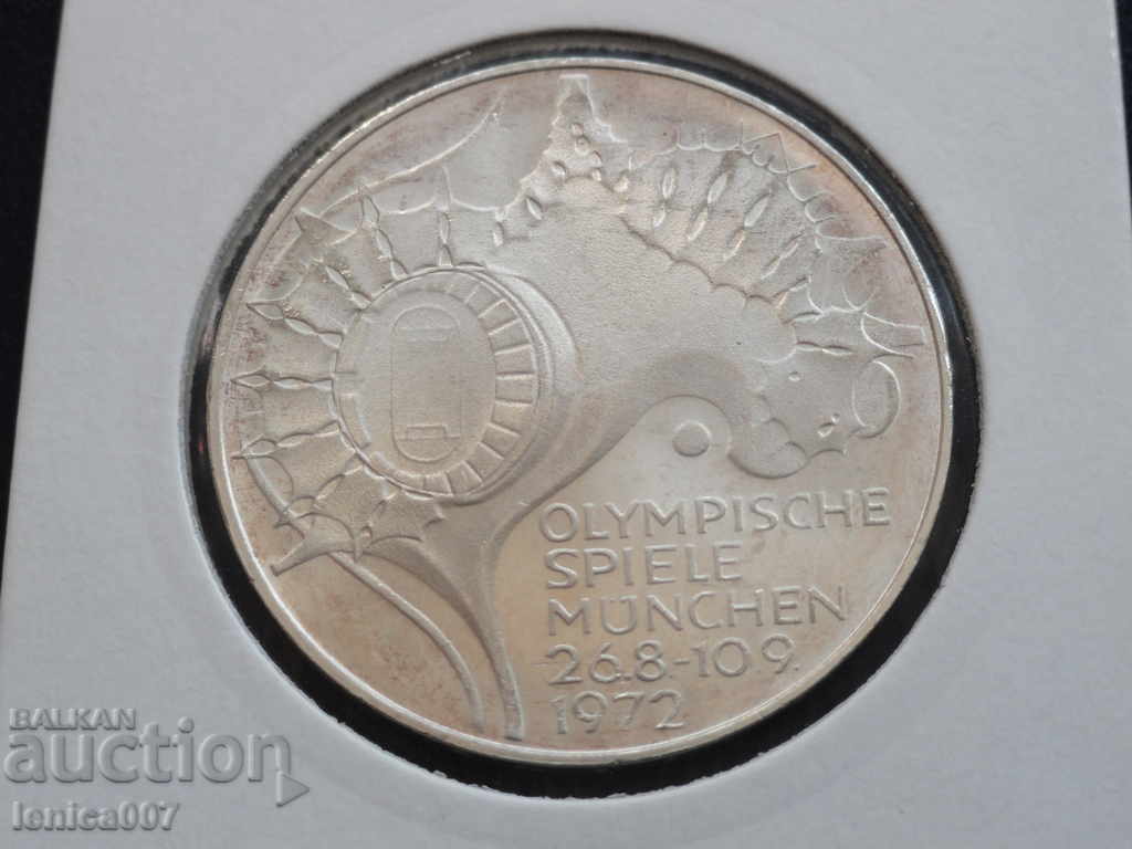 Germany 1972 - 10 stamps ''Munich '72 - Stadium'' (F) - 5 Germany 1972 - 10 stamps ''Munich '72 - Stadium'' (F) - 5