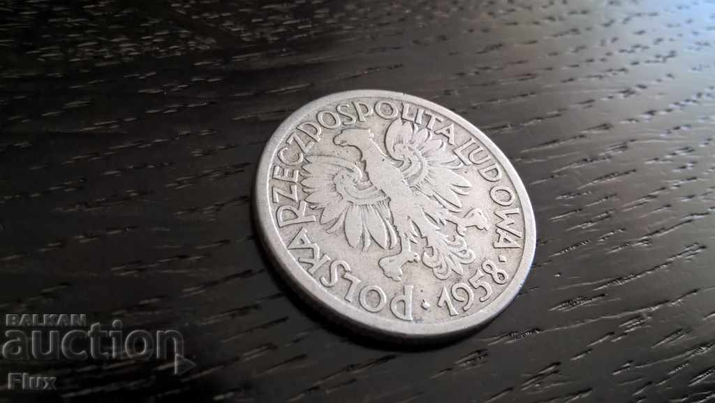 Coin - Poland - 2 zlotys 1958 with price 1.10 BGN | € 0.56 Coin - Poland - 2 zlotys 1958 with price 1.10 BGN | € 0.56
