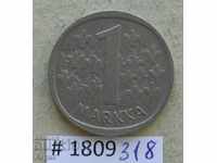 1 марка 1970  Финландия