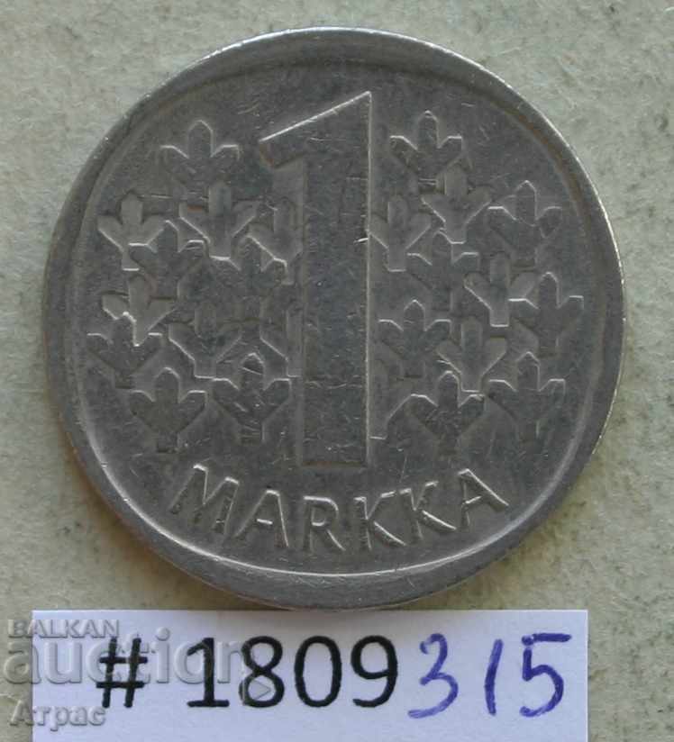 1 марка 1973  Финландия
