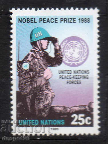 1989. UN-New York. Premiul Nobel pentru pace pentru forțele ONU.
