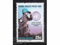 1989. UN-New York. Premiul Nobel pentru pace pentru forțele ONU.