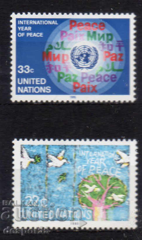 1986. UN-New York. Anul internațional al păcii.