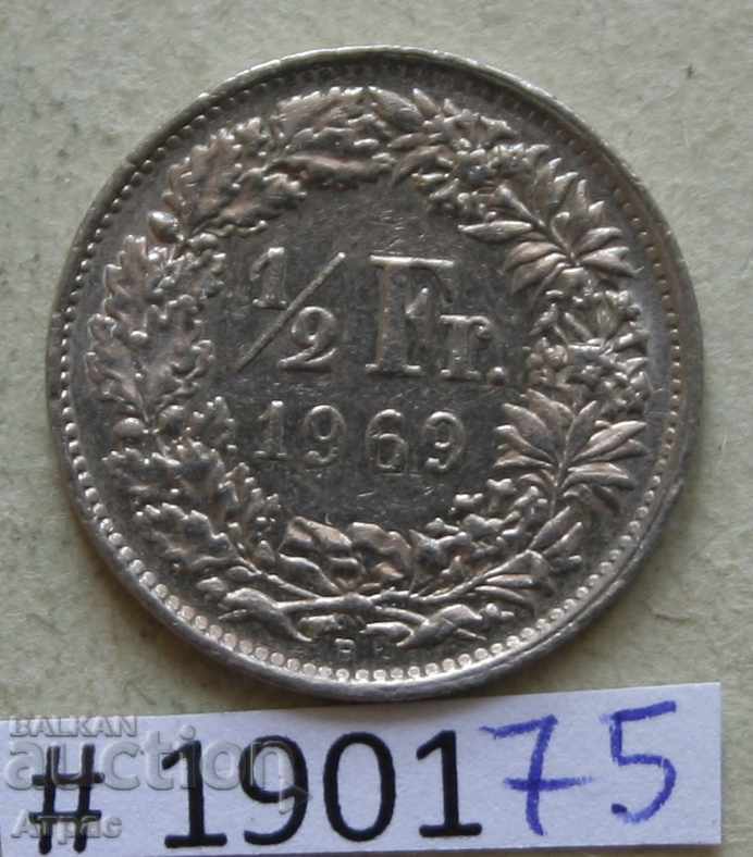 1/2 φράγκο Ελβετίας 1969