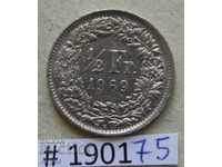 1/2 franc 1969 Elveția