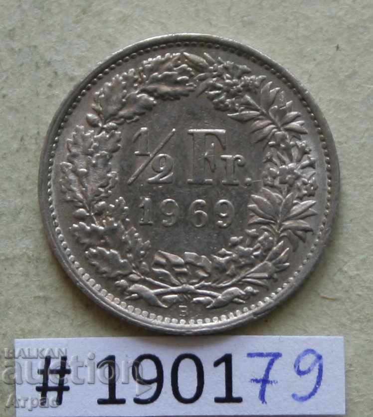 1/2 φράγκο Ελβετίας 1969