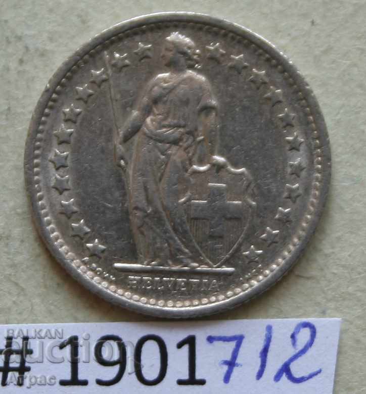 1/2 franc 1971 Elveția cu preț € 0.66 | 1.29 BGN