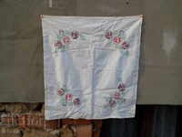 Antique table brushed tablecloth