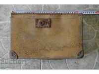 OLD LEATHER CHEST, SUITCASE, BAG