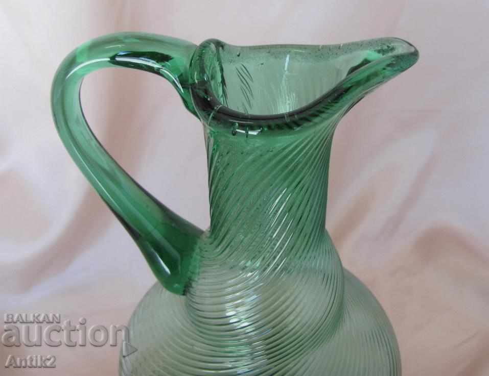 Δημοπρασία 18ος αιώνας Οθωμανικός γυάλινος βραστήρας, έγχρωμο γυαλί Δημοπρασία 18ος αιώνας Οθωμανικός γυάλινος βραστήρας, έγχρωμο γυαλί