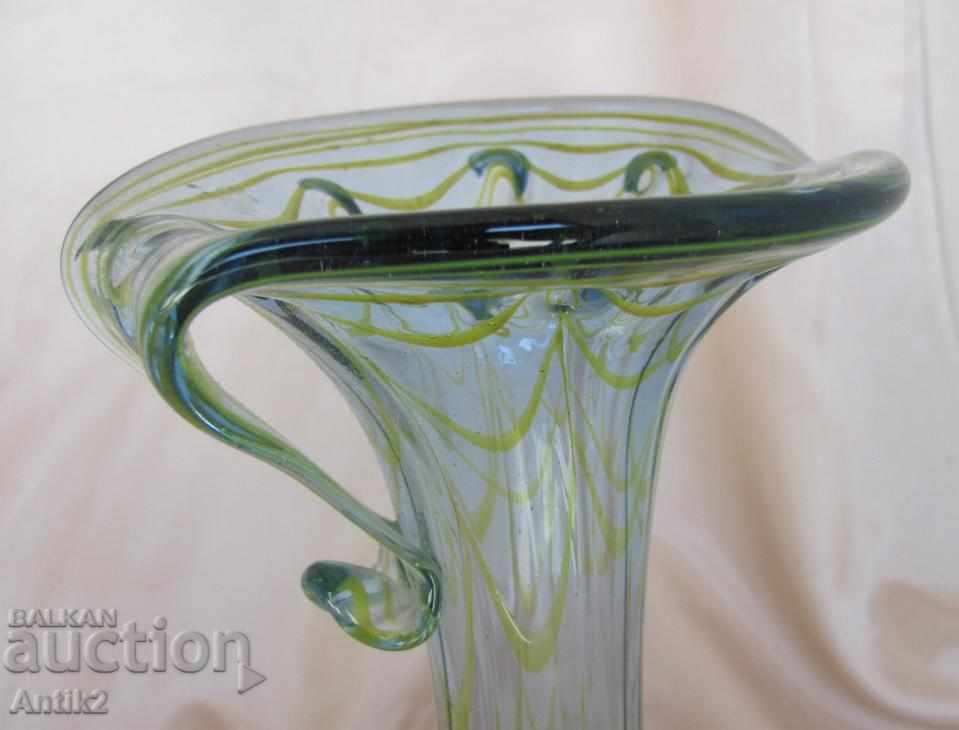 Auction The 50 Old Crystal Glass Vase of Bohemia Auction The 50 Old Crystal Glass Vase of Bohemia