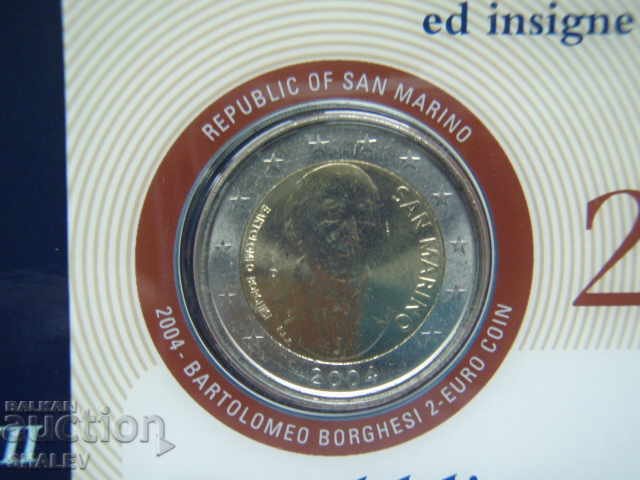 2 Euro 2004 San Marino Bartolomeo Borghesi San Marino 2 Euro - 5 2 Euro 2004 San Marino Bartolomeo Borghesi San Marino 2 Euro - 5