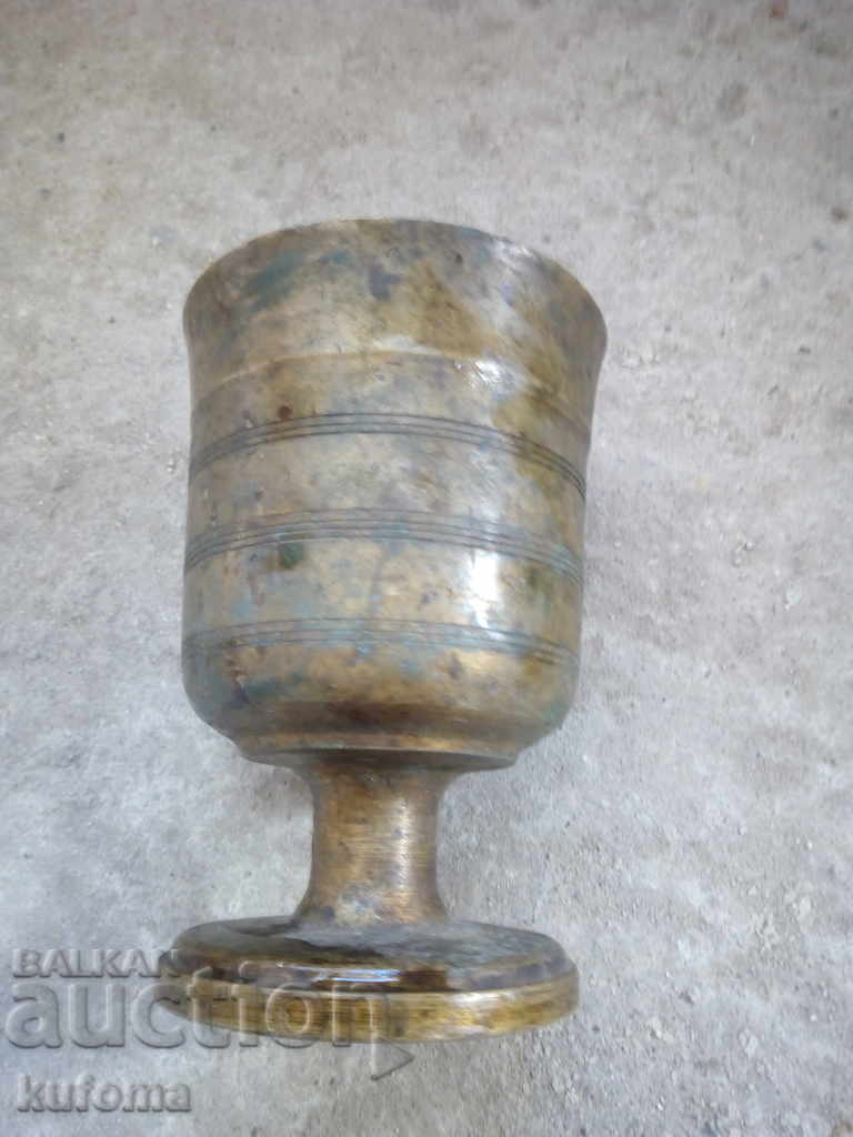 Old bronze mortar without hammer