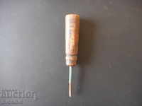 Old small screwdriver, wooden handle