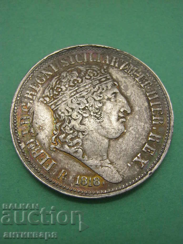 120 грана  Фердинандо I 120 Grana Ferdinando I сребро