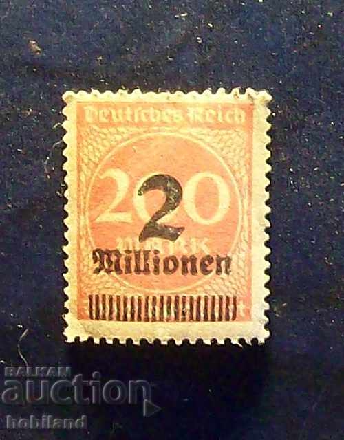 Германия/ Германска империя/ 2 милиона марки-1923 г