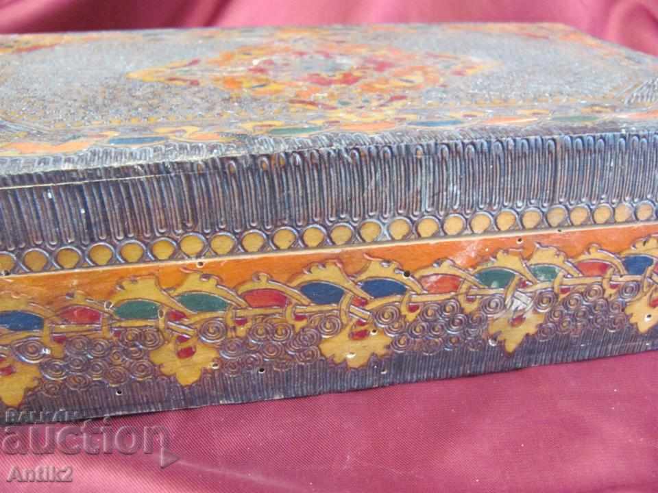 Παλιό ξύλινο κουτί του 19ου αιώνα - 5