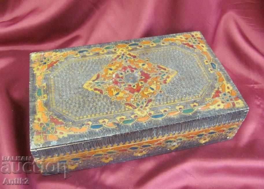 Παλιό ξύλινο κουτί του 19ου αιώνα - 6