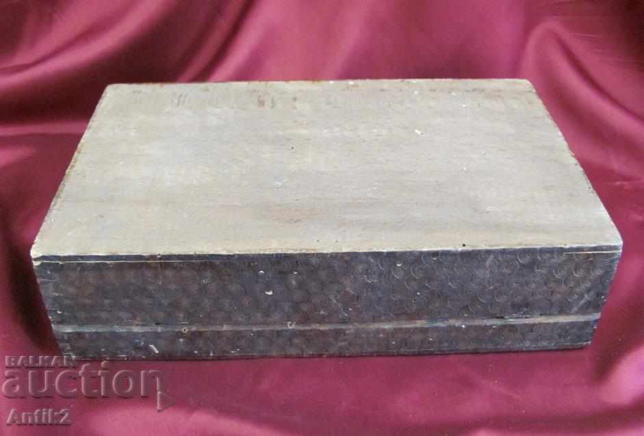 Παλιό ξύλινο κουτί του 19ου αιώνα - 7