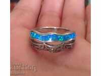 Ασημένιο δαχτυλίδι με Opal