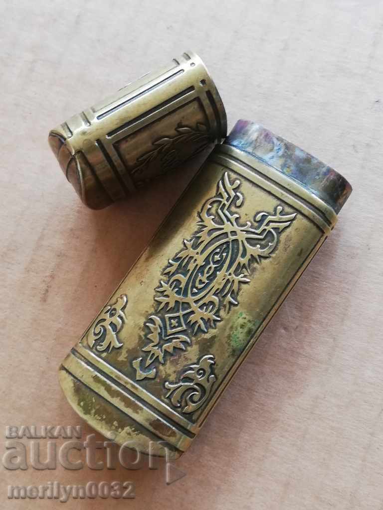 Russian Gold Brass Brass Box Bracelet Case - 5 Russian Gold Brass Brass Box Bracelet Case - 5