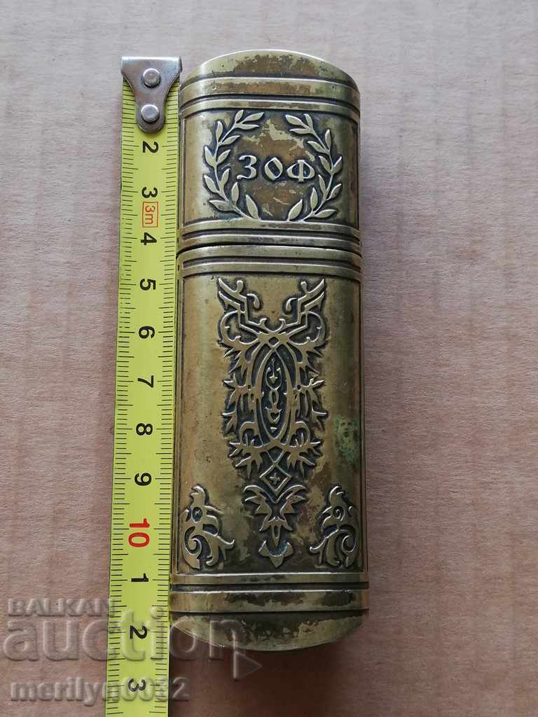Russian Gold Brass Brass Box Bracelet Case