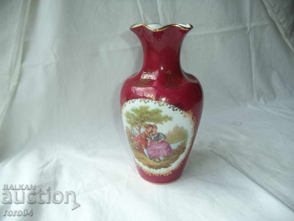 LIMOGES - FRAGONARD - VASA - PORCELAIN - PERFECT