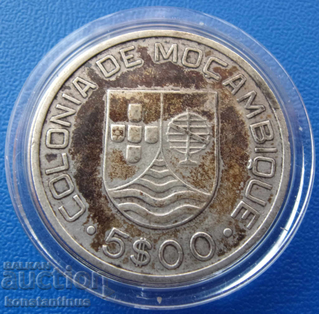 Columbia Mozambic 5 Escudo 1935 Silver Rare cu preț € 18.92 | 37.00 BGN Columbia Mozambic 5 Escudo 1935 Silver Rare cu preț € 18.92 | 37.00 BGN
