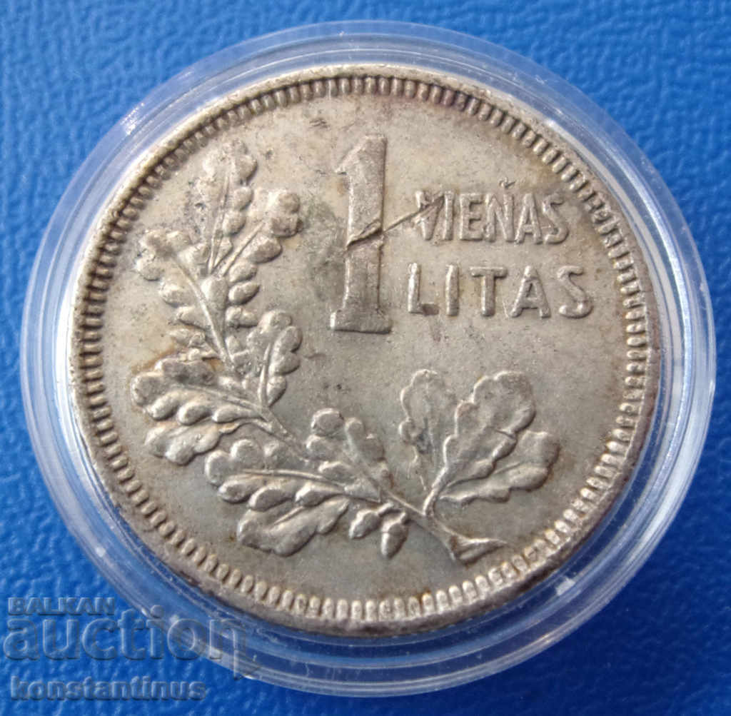 Lithuania 1 Litas 1925 Silver Rare (2)