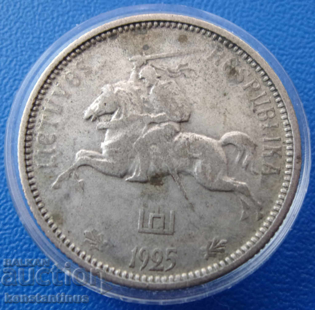 Lithuania 2 Litas 1925 Silver Rare